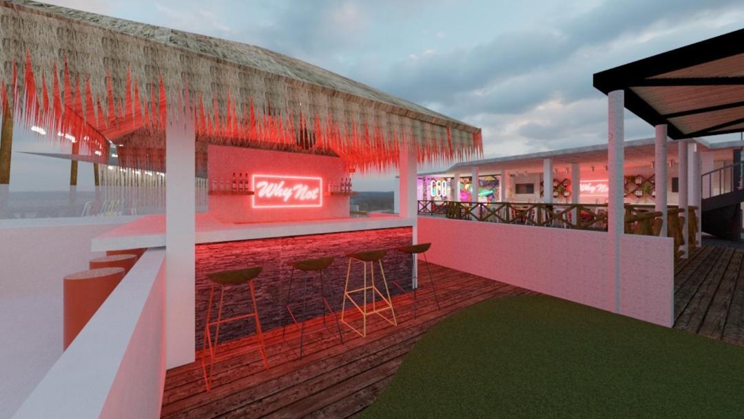 Why Not Rooftop Party Hostel Playa del Carmen Eksteriør billede